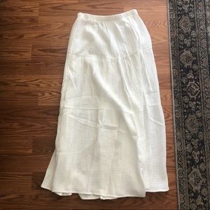 Audrey 3+1 white maxi skirt